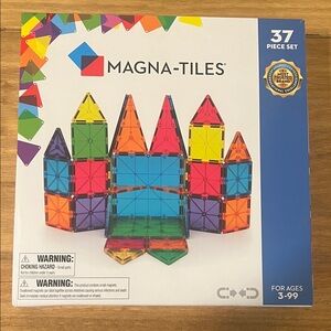 Magna-Tiles 37-Piece Set - Vibrant Magnetic Building Blocks
